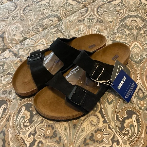 NWT Birckenstock Arizona Soft Footbed Suede Leather Size 43 Mens 10 NWT Birckenstock Arizona Soft Footbed Suede Leather Size 43  main image 2